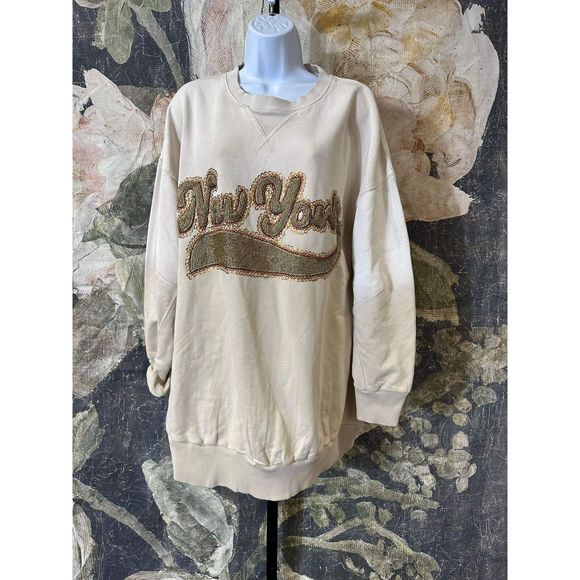 New Free People Bali Drifter Sweatshirt Size Small - Picture 4 of 6